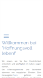Mobile Screenshot of hoffnungsvoll-leben.de